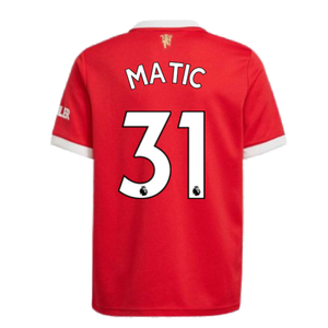 Man Utd 2021-2022 Home Shirt (Kids) (MATIC 31)_2