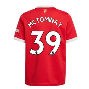 Man Utd 2021-2022 Home Shirt (Kids) (McTOMINAY 39)_2