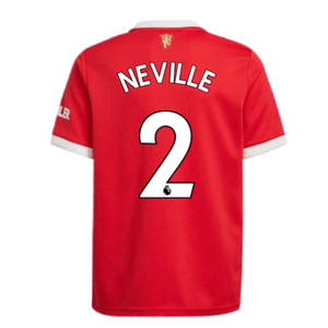 Man Utd 2021-2022 Home Shirt (Kids) (NEVILLE 2)_2