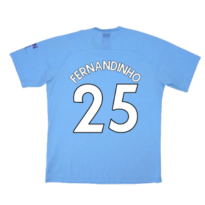 Manchester City 2019-20 Home Shirt (Excellent) (Fernandinho 25)_1