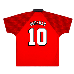 Manchester United 1996-98 Home (M) (Excellent) (Beckham 10)_1