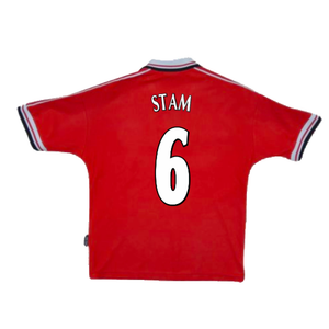 Manchester United 1998-00 Home Shirt (Y) (Excellent) (Stam 6)_1