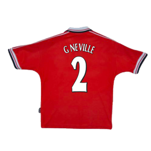 Manchester United 1998-2000 Home (M) (Very Good) (G Neville 2)_1