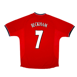 Manchester United 2000-02 Home Shirt (XL) (Good) (Beckham 7)_1