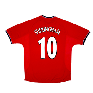 Manchester United 2000-02 Home Shirt (Excellent) (Sheringham 10)_1