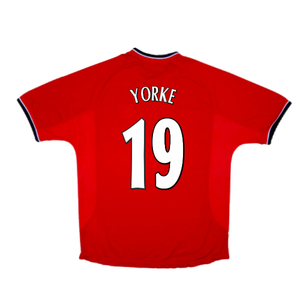 Manchester United 2000-02 Home Shirt (Youths) (Good) (Yorke 19)_1