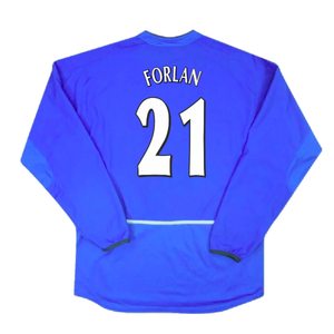 Manchester United 2002-03 Long Sleeve Third Shirt (Excellent) (Forlan 21)_1