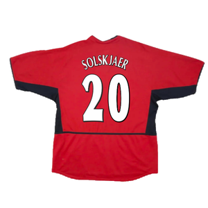 Manchester United 2002-04 Home Shirt (XXL) (Fair) (Solskjaer 20)_1