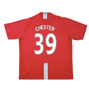 Manchester United 2007-09 Home Shirt (Very Good) (Chester 39)_1