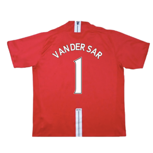 Manchester United 2007-09 Home Shirt (Very Good) (Van Der Sar 1)_1