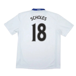 Manchester United 2008-09 Away Shirt (3XL) (Very Good) (Scholes 18)_1