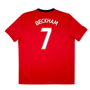 Manchester United 2009-10 Home Shirt (Very Good) (BECKHAM 7)_1