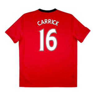 Manchester United 2009-10 Home Shirt (Excellent) (Carrick 16)_1