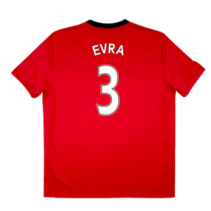 Manchester United 2009-10 Home Shirt (S) (Excellent) (Evra 3)_1