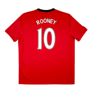 Manchester United 2009-10 Home Shirt (XL) (Very Good) (ROONEY 10)_1