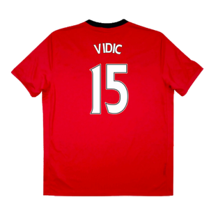 Manchester United 2009-10 Home Shirt (Excellent) (Vidic 15)_1