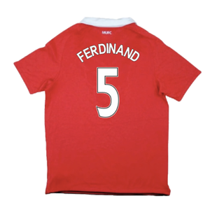 Manchester United 2010-11 Home Shirt (S) (Good) (Ferdinand 5)_1