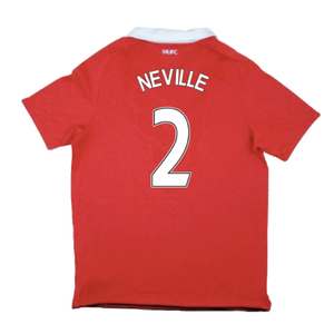 Manchester United 2010-11 Home Shirt (S) (Very Good) (Neville 2)_1