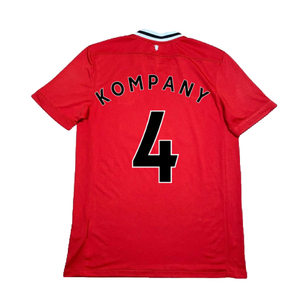 Manchester United 2011-12 Home Shirt (XL) (Kompany 4) (Excellent)_1