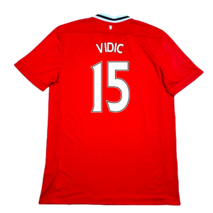 Manchester United 2011-12 Home Shirt (Excellent) (Vidic 15)_1