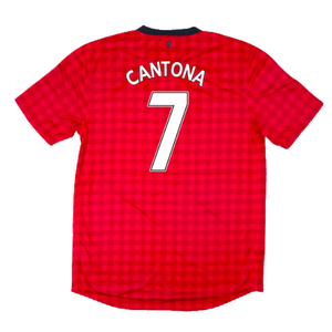 Manchester United 2012-13 Home Shirt (S) (Good) (Cantona 7)_1