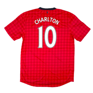 Manchester United 2012-13 Home Shirt (Good) (Charlton 10)_1