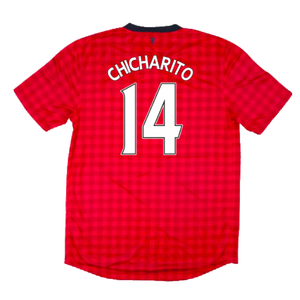 Manchester United 2012-13 Home Shirt (S) (Good) (Chicharito 14)_1