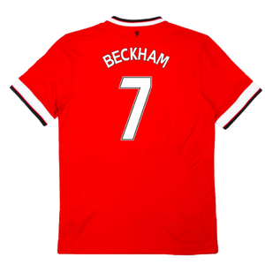 Manchester United 2014-15 Home Shirt (Very Good) (Beckham 7)_1