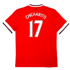 Manchester United 2014-15 Home Shirt (Excellent) (Chicharito 17)_1