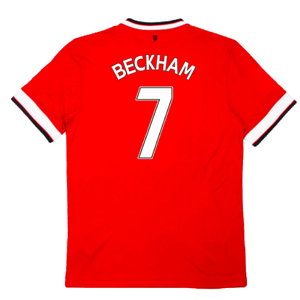 Manchester United 2014-15 Home Shirt (Good) (Beckham 7)_1