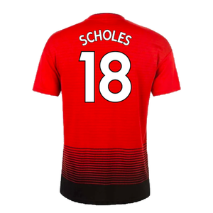 Manchester United 2015-16 Home Shirt (Mint) (Scholes 18)_1