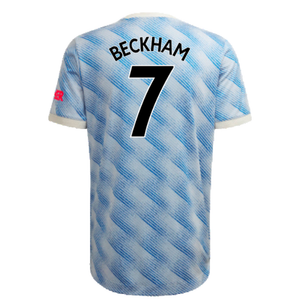 Manchester United 2021-22 Away Shirt (XL) (Mint) (BECKHAM 7)_1