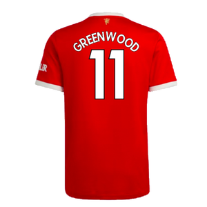 Manchester United 2021-22 Home Shirt (XL) (Good) (GREENWOOD 11)_1