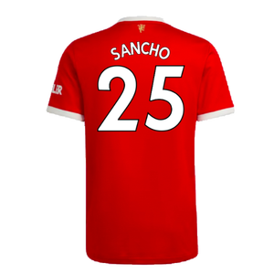 Manchester United 2021-22 Home Shirt (XL) (Good) (SANCHO 25)_1