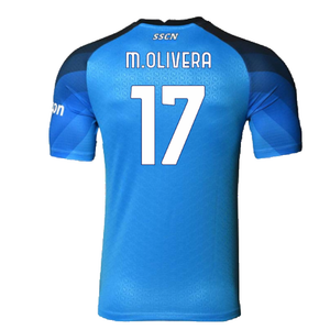 Napoli 2022-23 Player Issue Home Shirt (XL) (Good) (M.Olivera 17)_1