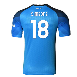 Napoli 2022-23 Player Issue Home Shirt (S) (Excellent) (Simeone 18)_1