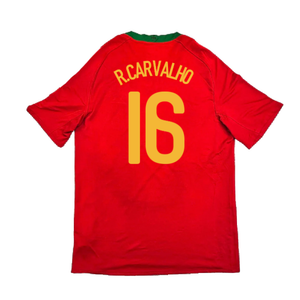 Portugal 2008-10 Home Shirt (M) (Very Good) (R.Carvalho 16)_1