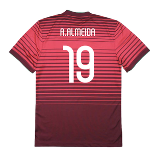 Portugal 2014-15 Home Shirt (XL) (Good) (A.Almeida 19)_1