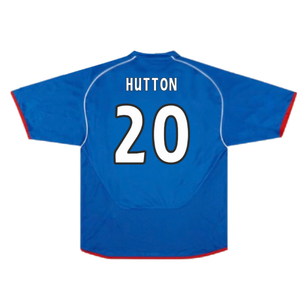 Rangers 2005-06 Home Shirt (Very Good) (Hutton 20)_1