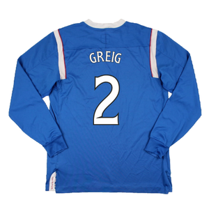 Rangers 2011-12 Home Long Sleeve Shirt (Sponsorless) (S) (Good) (Greig 2)_1