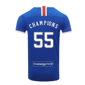 Rangers 2020-21 Home Shirt (S) (Mint) (Champions 55)_1