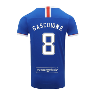 Rangers 2020-21 Home Shirt (XL) (GASCOIGNE 8) (Mint)_1