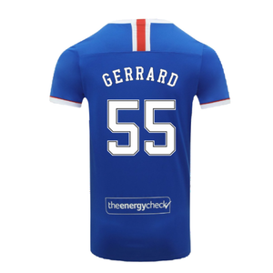 Rangers 2020-21 Home Shirt (XL) (Gerrard 55) (Mint)_1