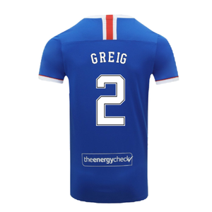 Rangers 2020-21 Home Shirt (XL) (GREIG 2) (Mint)_1