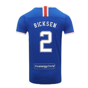 Rangers 2020-21 Home Shirt (XL) (RICKSEN 2) (Mint)_1