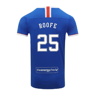 Rangers 2020-21 Home Shirt (S) (Mint) (ROOFE 25)_1