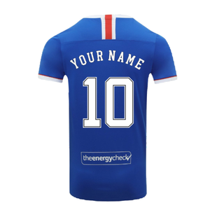 Rangers 2020-21 Home Shirt (XL) (Your Name 10) (Mint)_1