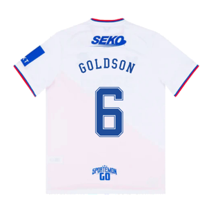 Rangers 2022-23 Away Shirt (M) (GOLDSON 6) (Mint)_1