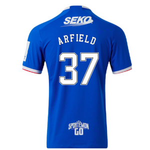 Rangers 2022-23 Home Shirt (XL) (Mint) (ARFIELD 37)_1