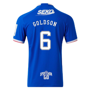 Rangers 2022-23 Home Shirt (XL) (Excellent) (GOLDSON 6)_1